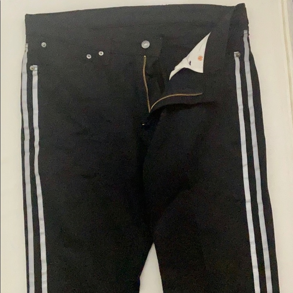 Levis NEW Men’s Black Jeans Grey Stripe Size 36